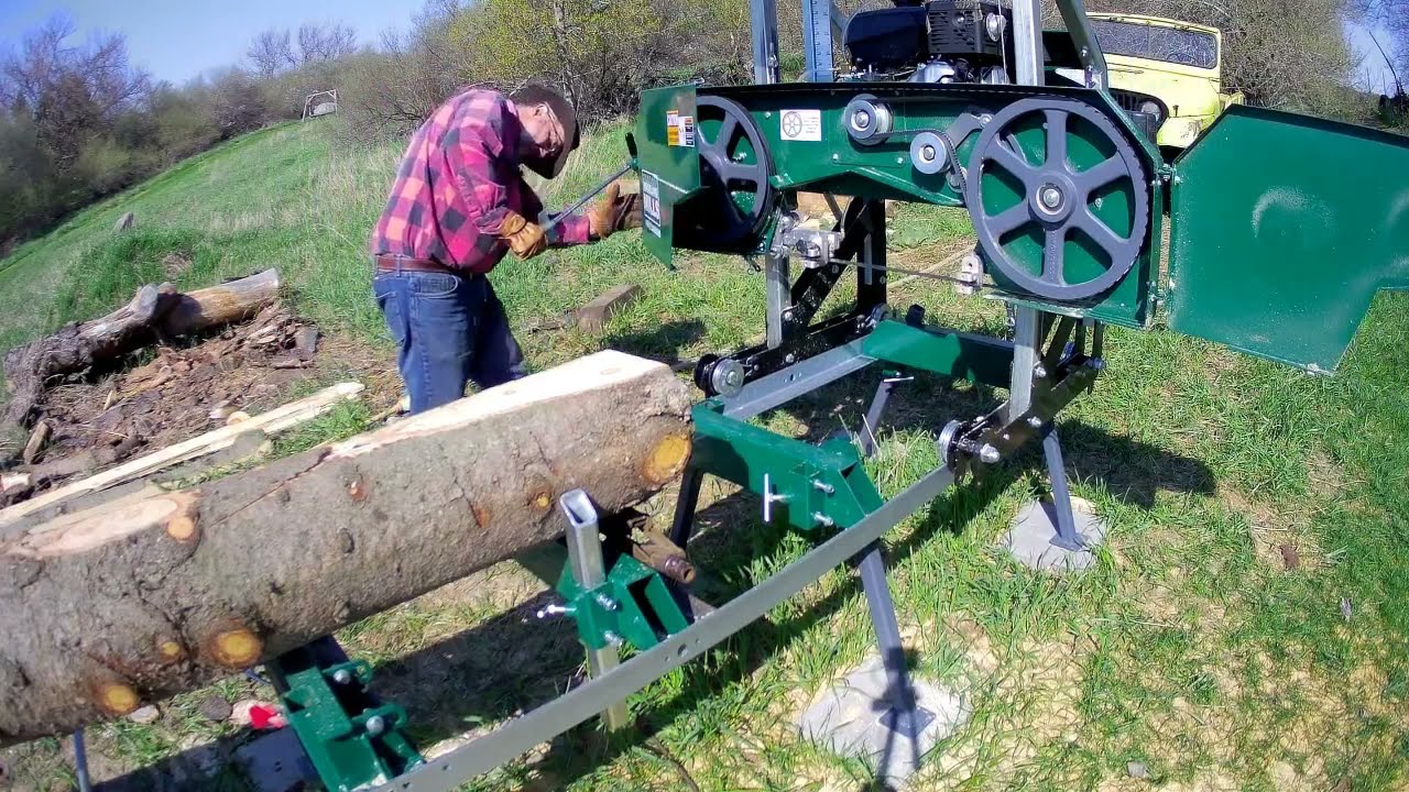 Full Process: From Down, Storm Damaged Spruce Tree to Milled Lumber on Woodland Mills HM122