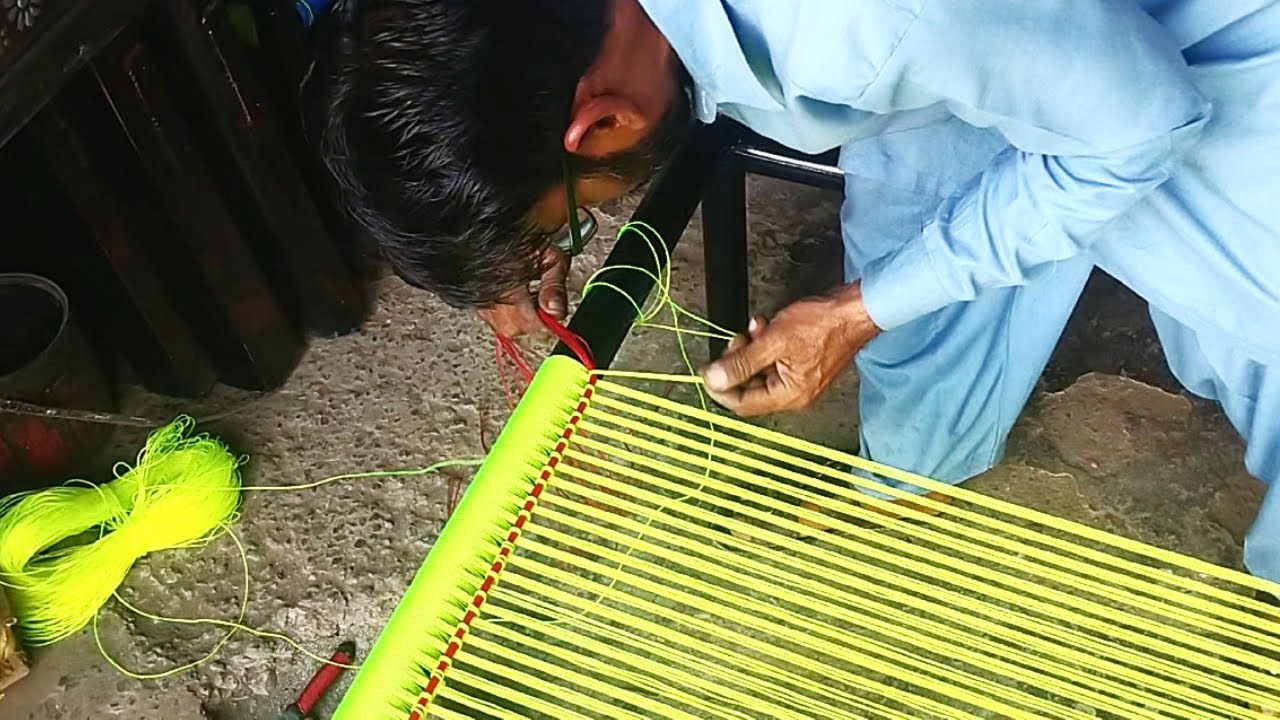 Khat Bunai Cot Making Rope Bed Charpai Banane ka Tarika YouTube