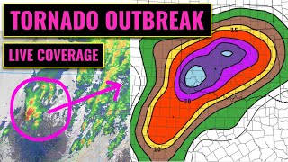 TORNADO OUTBREAK Live Coverage [Violent Tornadoes & Extreme Hail]