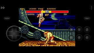 Double K.O. in Street Fighter II (Sega Genesis)
