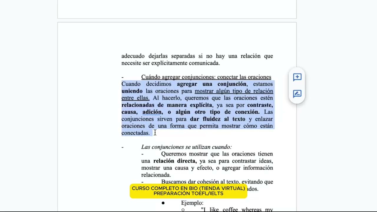 Las conjunciones en inglés 11nov25