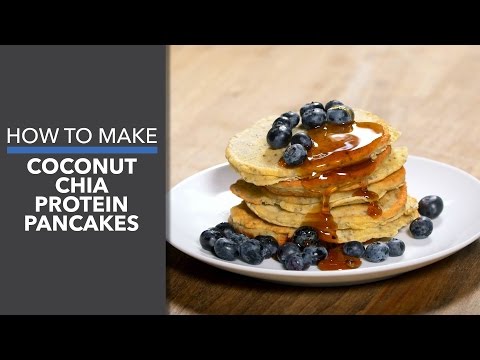 How to Make Coconut Chia Protein Pancakes