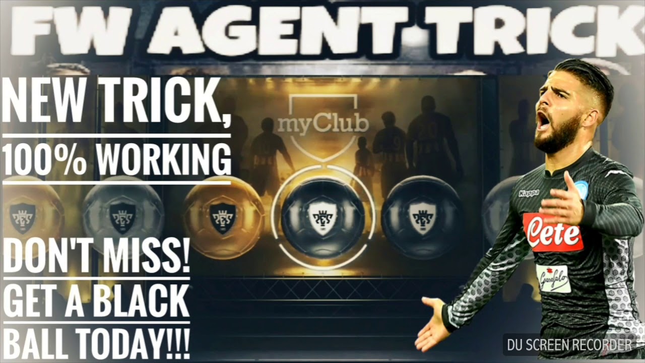New fw agent black ball trick || pes mobile 18