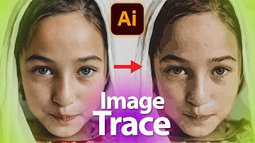 Image Trace Adobe Illustrator convert raster to vector Urdu/Hindi