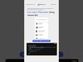 Live User Filter UI | HTML CSS JAVASCRIPT #shorts | Filter/search users using Javascript