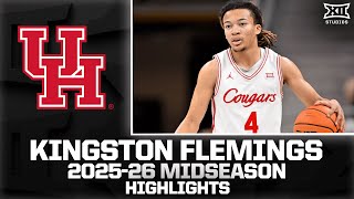 Houstons Kingston Flemings Midseason Highlights  202526 Big 12 Mens Basketball
