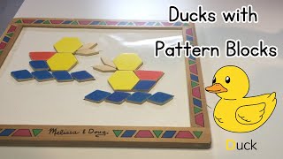 Learn Colours and Shapes with Pattern Blocks - Educational Video for Kids - Pretend Learn Play