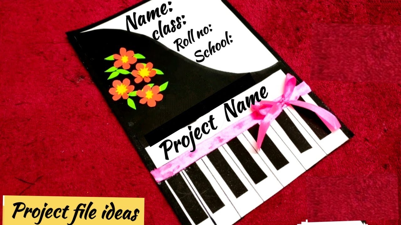 How To Decorate Project File Cover Easily file Decoration Ideas For 
