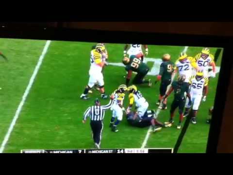 Denard shows MSU class Denard shows MSU class