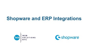 Shopware and ERP Integrations