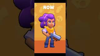 Шелли сейчас vs Шелли раньше #brawlstars #врек #люблюютуб #люблюютуб #подпишись #имба #реки #ржака