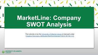 MarketLine: Company SWOT Analysis
