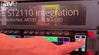 ISE 2019: Riedel Communications Shows SMPTE ST2110 Integration 32 Lever Key Panel for Sound Mixing