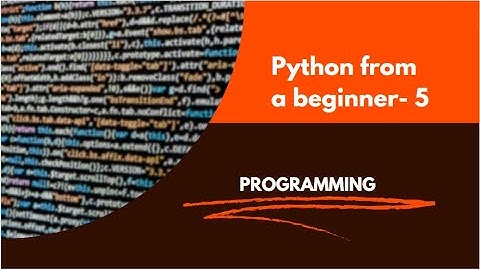 Python Programming- Control flow and Decision making statements