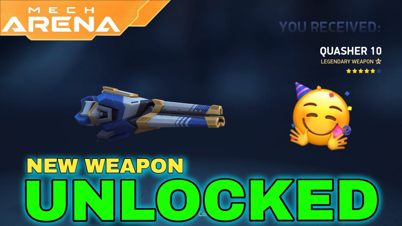 Everything you need to know about new weapon QUASHER 10 | Mech Arena