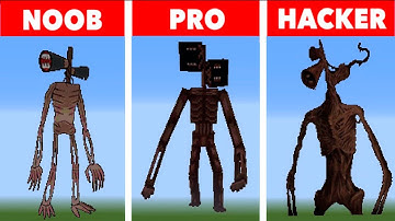 NOOB VS PRO VS HACKER Minecraft Pixel art✨Siren Head
