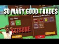 I TRADED MY SHINY KITSUNE FOR THESE RARE PETS 🥳 (GROW A GARDEN TRADING MONTAGE)