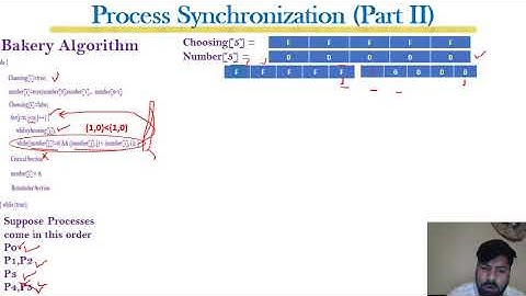 Lecture 9 Bakery Algorithm for Multiple Processes Synchronization