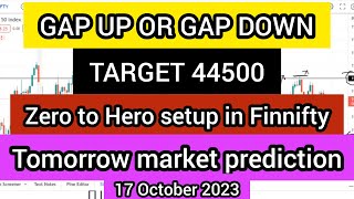 kal market kaisa rahega | banknifty gap up or gap down | Tomorrow Market pridection 17 october