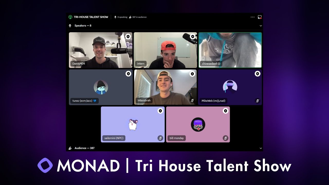 Monad Community Talent Show - YouTube