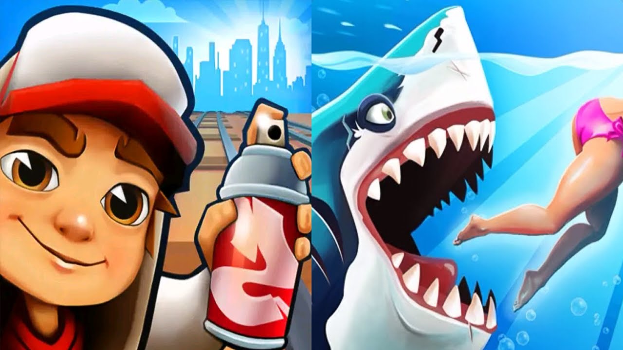 What's your favorite game?#doodoolove #subwaysurfers #hungryshark