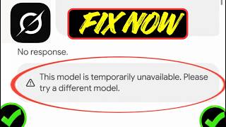 Fix Grok This Model Is Temporarily Unavailable Error (2026) | Try Different Model Problem Solved