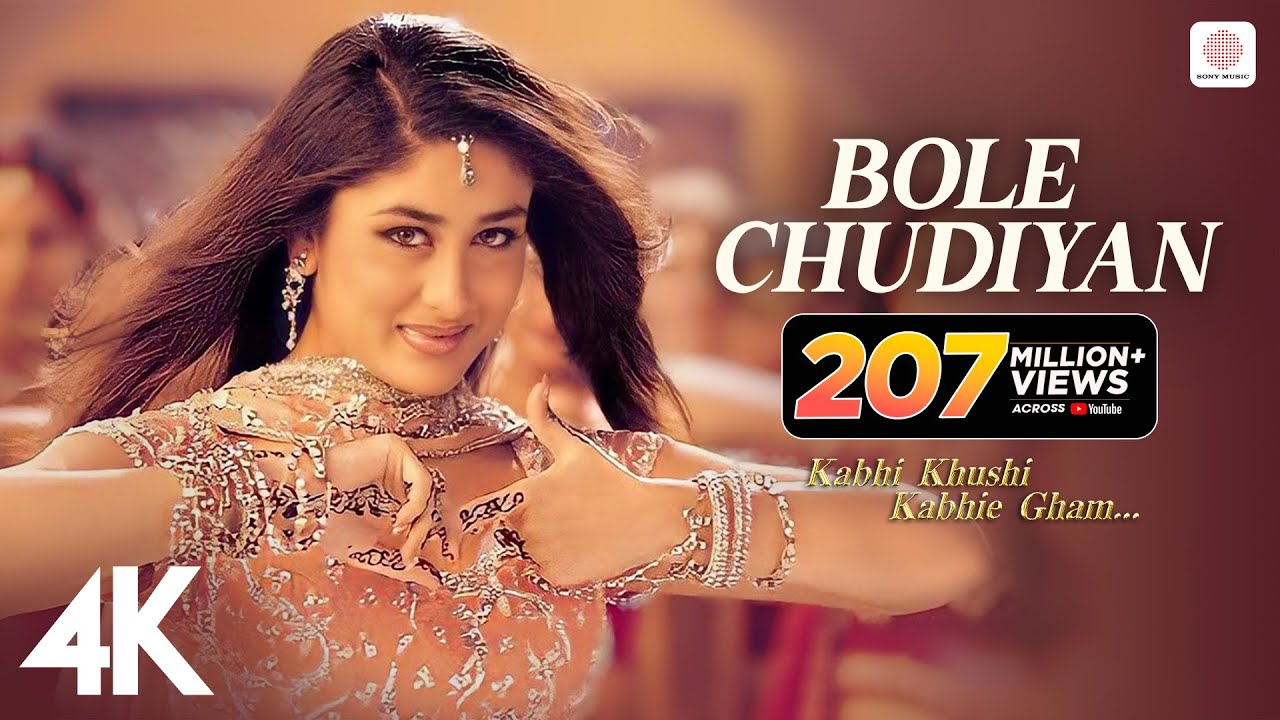 Bole Chudiyan  K3G  Amitabh Shah Rukh Kajol Kareena Hrithik  Udit Narayan  Karan Johar  4K