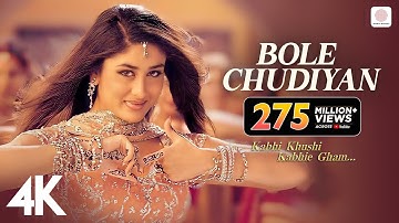Bole Chudiyan | K3G | Amitabh, Shah Rukh, Kajol, Kareena, Hrithik | Udit Narayan | Karan Johar | 4K