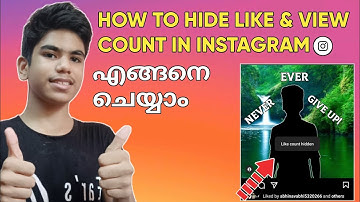 How To Hide Like And View Count In Instagram Post In Malayalam | Instagram New Update 2021