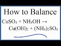 Balancing Chemical Equations Concepts