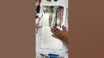 Have You Ever Used Stencils On Your Gelli Plate Like This? 😳 Full video below! ⬇️ #shorts