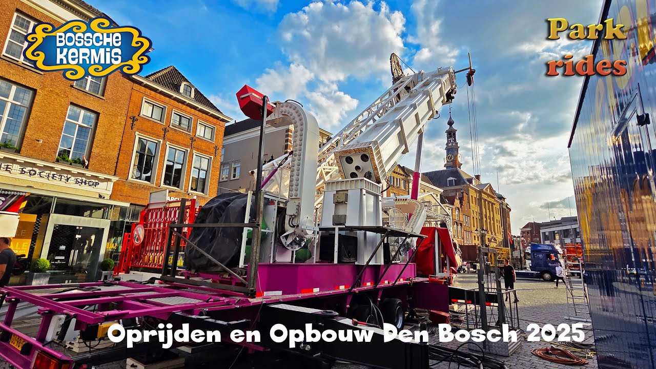 Oprijden en Opbouw - Den Bosch Kermis 2025 Deel 2