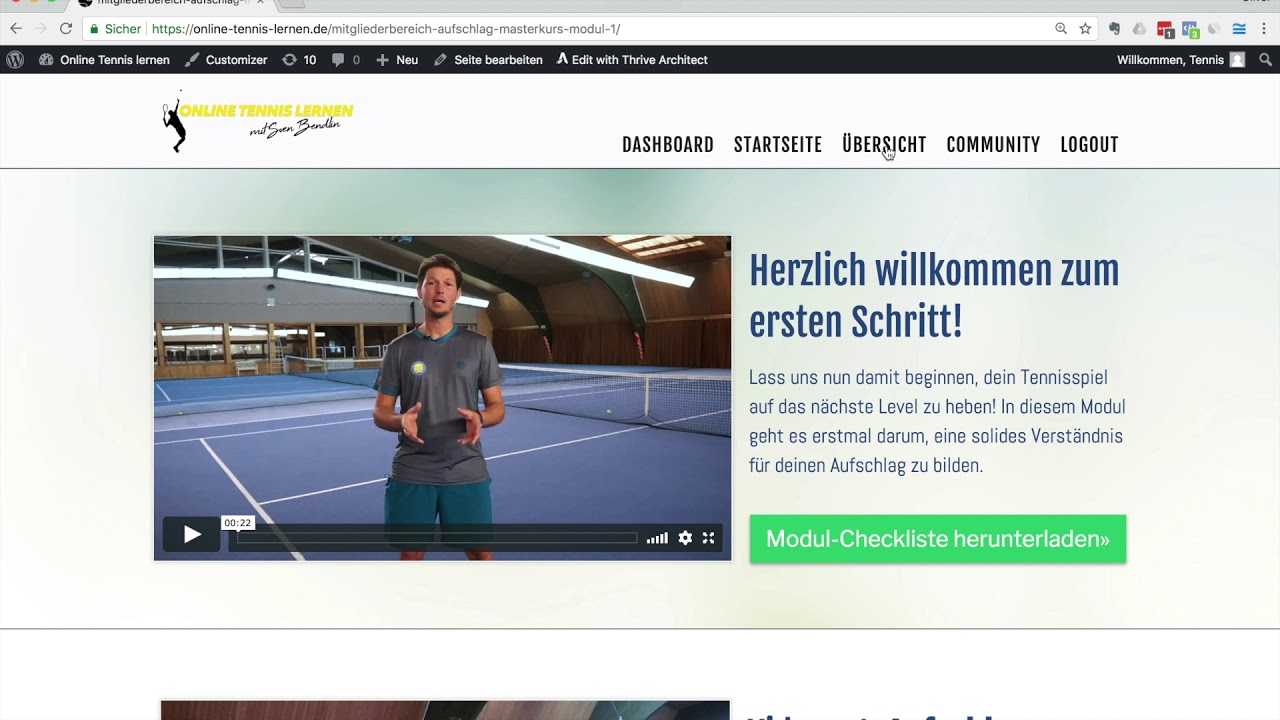 tennis online lernen