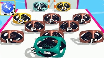 AZ Run - 2048 ABC Runner ! All Levels Gameplay (198-201) android, ios