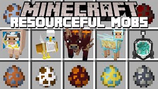 Minecraft RESOURCEFUL MOBS MOD / NEW FARM ANIMALS MOD! (Minecraft Mods)