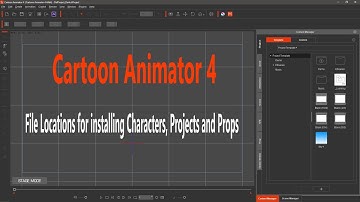 File location for installing Custom Characters, Projects and Props in Cartoon Animator 4