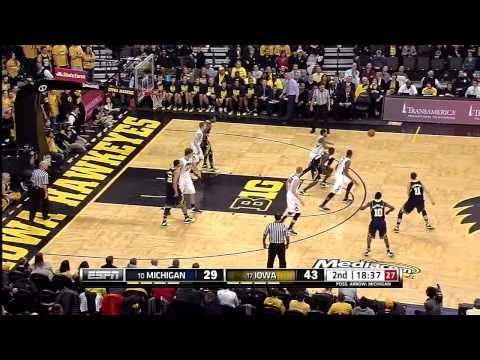 2014-big-ten-men's-basketball-michigan-at-iowa-highlights