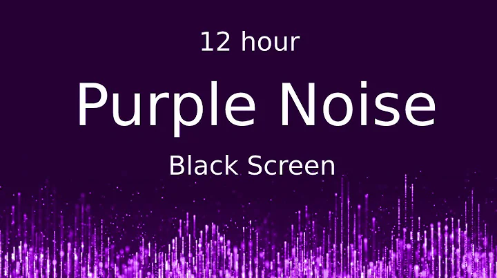 Purple Noise Black Screen  12 hour
