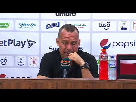 Rueda de prensa del Deportivo Cali tras el partido frente al América de Cali