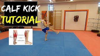 Calf Kick Tutorial. How to Kalf kick. Karate for MMA. Episode 22.