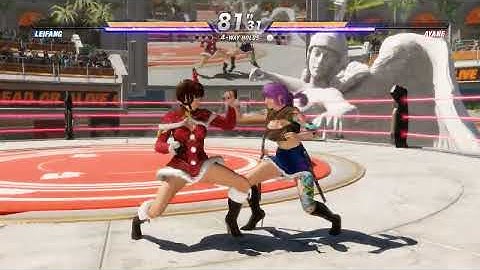 Leifang (Christmas outfit) vs Ayane (Killer Tee) | DOA6 mods | CPU vs CPU