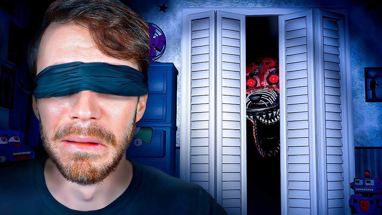 FNAF 4 MAIS LES YEUX BANDÉS (c'est horrible...)