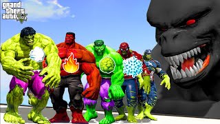 Shinchan And Franklin Upgrade Into Elemental God Hulk to Fight with Black God Hulk in GTA V