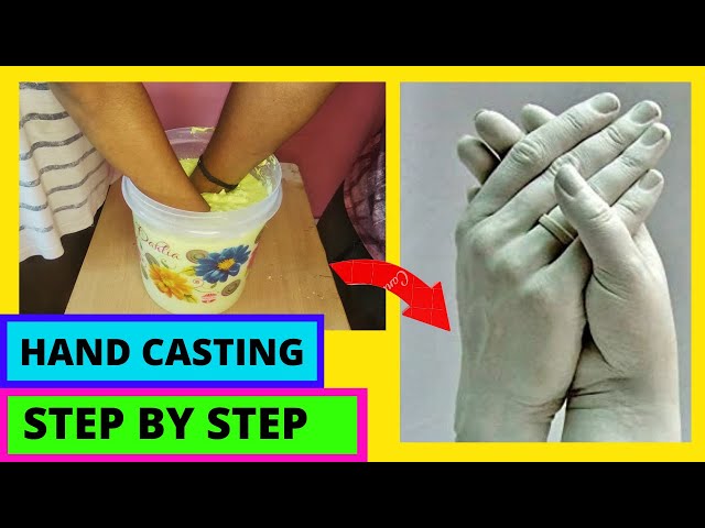 Hands Casting Kit, DIY Hand Molding Kit. Hand Holding Craft for