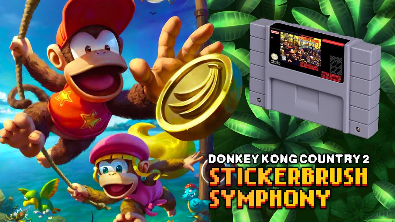 Stickerbrush Symphony -  Donkey Kong Country 2 OST [ Relaxing Study Retro VGM ]