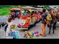 Mukul Paku Tapel Kuda Pakai Batu -Ilal Naik Kereta Thomas Lewat Temteman Kuda Delman-lagu balon