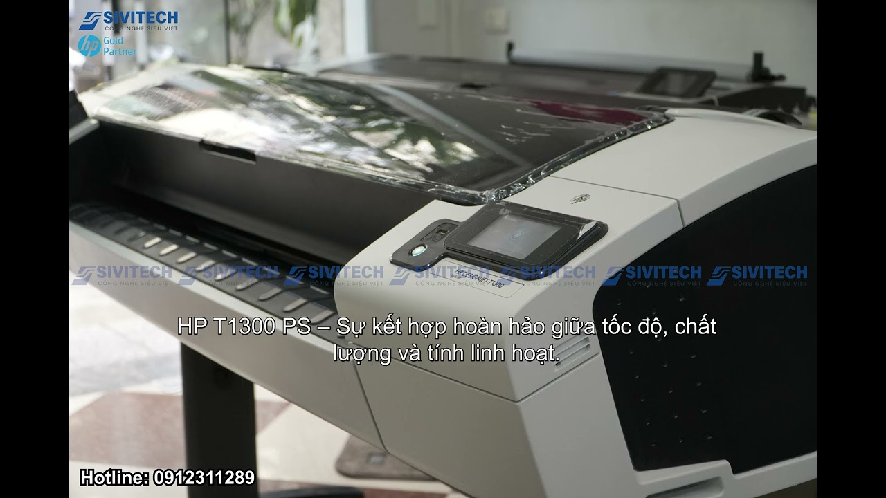 Máy in A0 HP T1300 PS hàng bãi - nhập khẩu nguyên chiếc - sẵn hàng tại Công Nghệ Siêu Việt