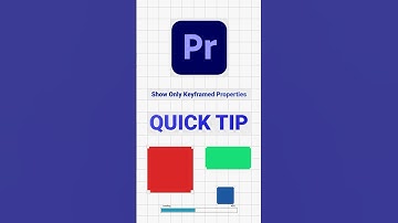#premierepro Quick Tip - Show only Keyframed Properties