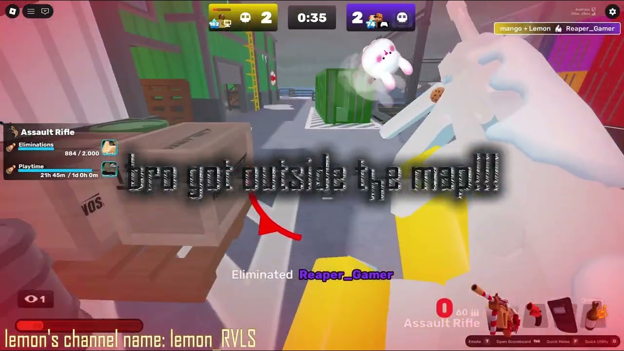 mango and lemon did 2 rounds of 2v2's