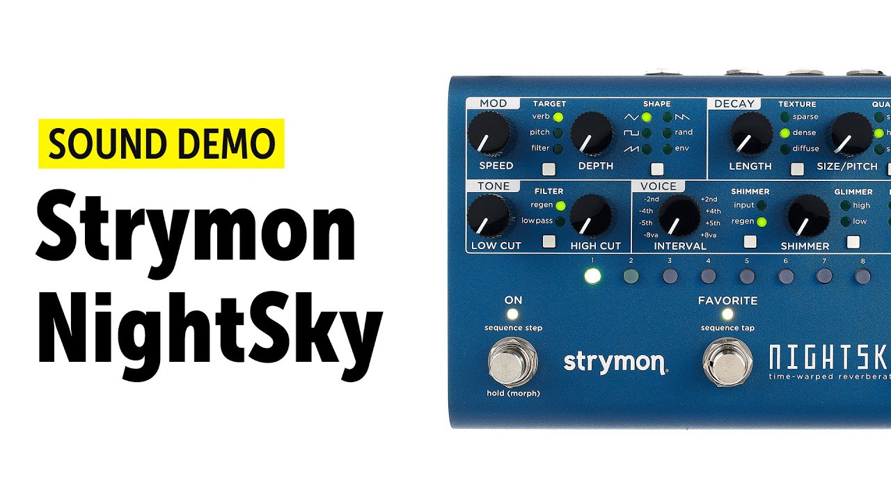 Strymon NightSky - Sound Demo (no talking) - YouTube